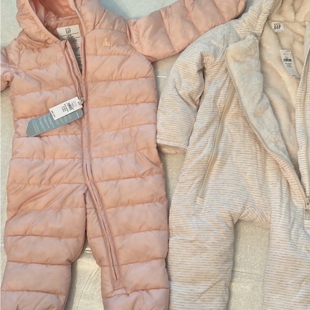 2 Baby Gap Outerwear Onesies 6-12 months purchased January ‘22 NWT